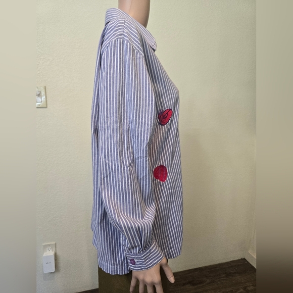 Vintage Willow Ridge Red Hat Society Embroidered Button-Down Button Down… - Picture 3 of 8